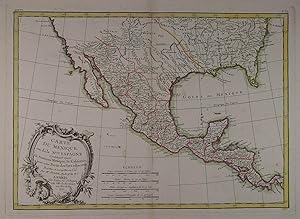 Carte du Mexique ou de la Nlle. Espagne Contenant aussi le Nouveau Mexique, la Californie, avec u...