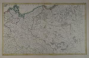 [Royaume de Pologne]. Grenzkolorierte Kupferstich-Karte aus "Atlas Moderne ou Collection de Carte...