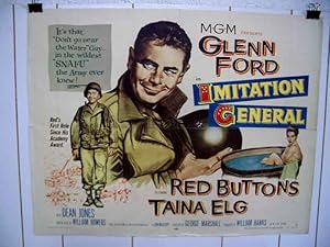 IMITATION GENERAL-GLENN FORD/RED BUTTONS-1958-HALF SHT VG