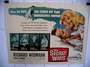 SECRET WAYS-RICHARD WIDMARK-SONJA ZIEMANN 1961 NOIR SPY VG