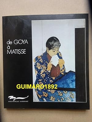 De Goya à Matisse Estampes de la collection Jacques Doucet