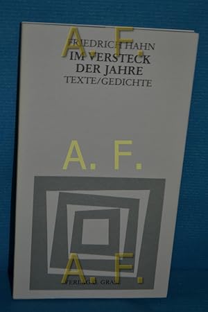 Bild des Verkufers fr Im Versteck der Jahre : Texte (Lyrik aus sterreich 54) zum Verkauf von Antiquarische Fundgrube e.U.