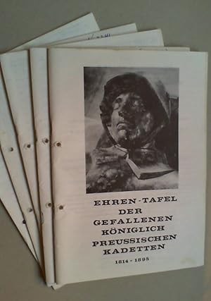 Ehren-Tafel der gefallenen Königlich Preussischen Kadetten. 1814-1895, 1895-1913, 1913-Auflösung....