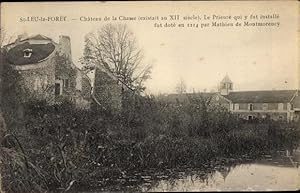 Ansichtskarte / Postkarte St. Leu la Foret Val d'Oise, Chateau de la Chasse, Kirchturm