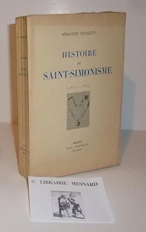 Seller image for Histoire du Saint-Simonisme (1825-1864). Paris. Paul Hartmann diteur. 1931. for sale by Mesnard - Comptoir du Livre Ancien