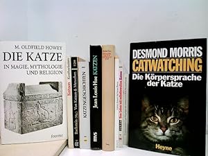 Konvolut von 10 Büchern über Katzen