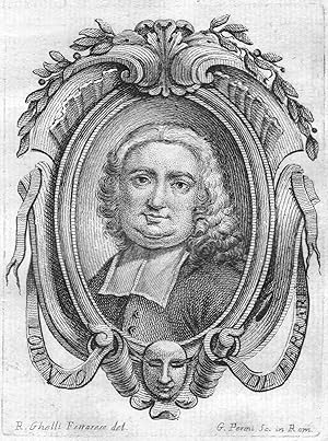 Bild des Verkufers fr Lorenzo de Ferrari" - Lorenzo De Ferrari Maler painter Portrait Italien Italia copper engraving zum Verkauf von Antiquariat Steffen Vlkel GmbH