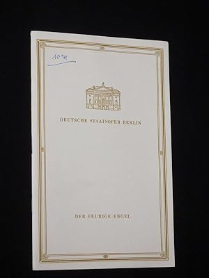 Immagine del venditore per Programmheft Deutsche Staatsoper Berlin 1956. DER FEURIGE VOGEL nach Brjussow von Prokofjew (Musik). Musikal. Ltg.: Heinz Fricke, Insz.: Heinz Rckert, Ausstattung: Paul Pilowski. Mit Ruth Asmus, Rudolf Jedlicka, Erich Witte, Annelies Burmeister, Heinz Reeh, Gertrud Stilo, Gnter Bochmann, Erich Siebenschuh, Peter Olesch, Felicitas Jger venduto da Fast alles Theater! Antiquariat fr die darstellenden Knste