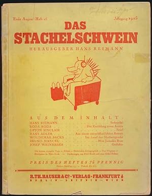 Das Stachelschwein. August. Jahrgang 1925. Heft 15.