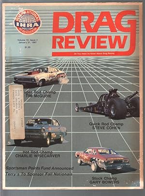 Drag Review-IHRA-1/31/1987-Review of 1986-Tim McGuire-Gary Bowers-VG