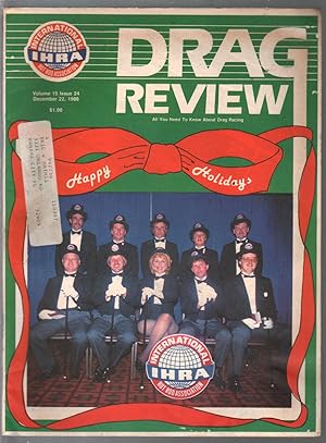 Drag Review-IHRA-12/22/1986-Holiday Issue-race pix-stats-info-VG