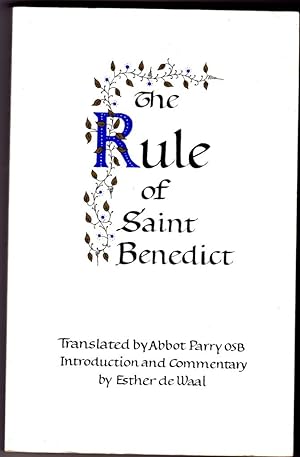 Bild des Verkufers fr The Rule of Saint Benedict zum Verkauf von Broadwater Books