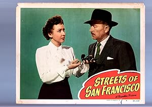 Bild des Verkufers fr STREETS OF SAN FRANCISCO-MAE CLARK-1949-NOIR-LOBBY CARD VG zum Verkauf von DTA Collectibles