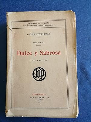 Seller image for Obras completas. Tomo primero : Dulce y sabrosa for sale by Perolibros S.L.