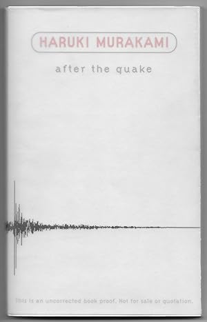 Imagen del vendedor de After The Quake - Uncorrected Proof a la venta por Paul Preston 1st Editions