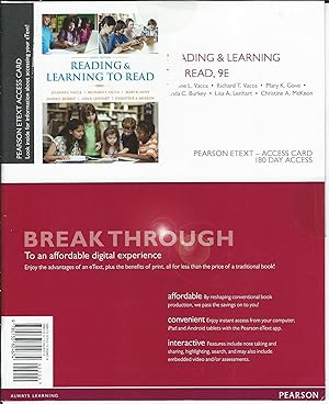 Image du vendeur pour Reading and Learning to Read, Enhanced Pearson eText -- Access Card (9th Edition) mis en vente par MyLibraryMarket