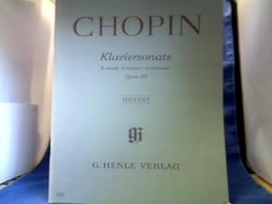 Klaviersonate h-moll, Opus 58. Urtext. Nach dem Autograph und den Erstausgaben hrsg. von E. Zimme...