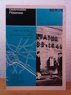 Image du vendeur pour Gedenksttte Pltzensee Berlin. Sttten der Verfolgung und des Widerstandes in Berlin 1933 - 1945 mis en vente par Antiquariat Weber