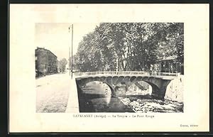 Carte postale Lavelanet, Le Touyre, Le Pont Rouge