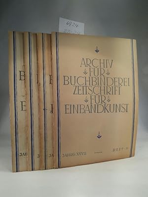 4 Ausgaben - Archiv für Buchbinderei: Zeitschrift für Einbandkunst/Einbandforschung. Jahrgang XXX...