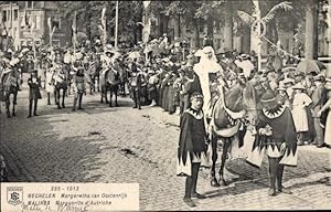 Image du vendeur pour Ansichtskarte / Postkarte Mechelen Malines Flandern Antwerpen, Margaretha van Oostenrijk, historischer Festzug mis en vente par akpool GmbH