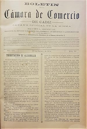 BOLETÍN de la Cámara de Comercio de Cádiz. Órgano oficial de la misma. Revista dedicada al estudi...