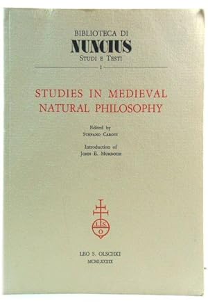 Bild des Verkufers fr Studies in Medieval Natural Philosophy zum Verkauf von PsychoBabel & Skoob Books