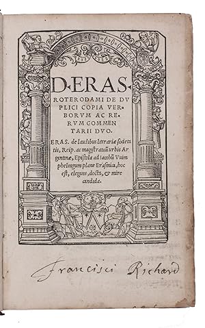 De duplici copia verborum ac rerum commentarii duo. (Colophon: Mainz, Johannes Schoeffer, August ...