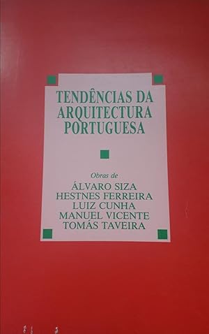 Bild des Verkufers fr Tendencias Da Arquitectura Portuguesa zum Verkauf von DEL SUBURBIO  LIBROS- VENTA PARTICULAR