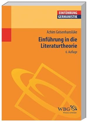 Bild des Verkäufers für Einführung in die Literaturtheorie : Von der Hermeneutik zu den Kulturwissenschaften zum Verkauf von AHA-BUCH GmbH