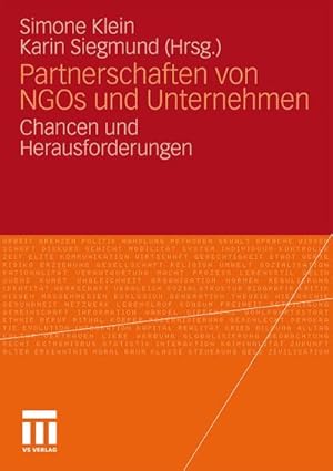 Immagine del venditore per Partnerschaften von NGOs und Unternehmen : Chancen und Herausforderungen venduto da AHA-BUCH GmbH