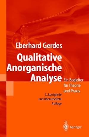Seller image for Qualitative Anorganische Analyse : Ein Begleiter fr Theorie und Praxis for sale by AHA-BUCH GmbH