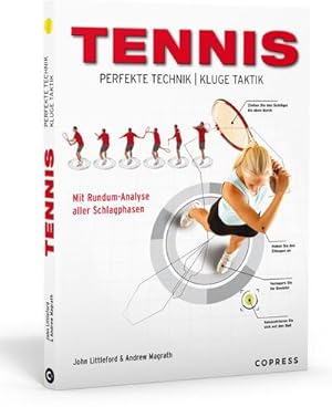 Bild des Verkufers fr Tennis - Perfekte Technik, kluge Taktik : Mit Rundum-Analyse aller Schlagphasen zum Verkauf von AHA-BUCH GmbH