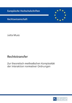 Seller image for Rechtstransfer : Zur theoretisch-methodischen Komplexitt der Interaktion normativer Ordnungen for sale by AHA-BUCH GmbH