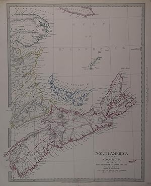 North America. Sheet I. Nova Scotia with Part of New Brunswick and Lower Canada. Grenzkolorierte ...