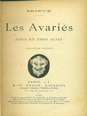 Bild des Verkufers fr Les avaries zum Verkauf von Librodifaccia