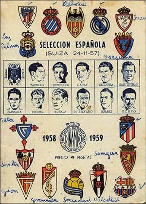 Dinamico 1958/1959 - Seleccion Espanol.