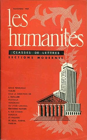 Les Humanités .Classes de Lettres. sections Modernes . No 2 . Philosophie :"La chose à laquelle l...