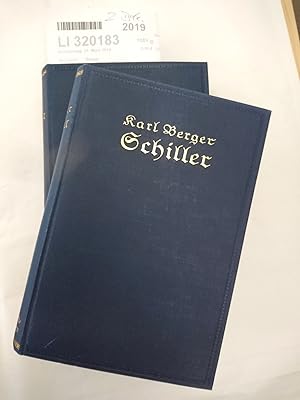 Imagen del vendedor de Schiller Sein Leben und seine Werke a la venta por Antiquariat Bcherwurm