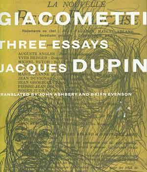 Bild des Verkufers fr Giacometti: Three Essays. Translated by John Ashbery and Brian Evenson. zum Verkauf von Wittenborn Art Books
