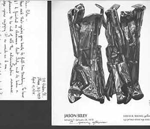 Imagen del vendedor de Jason Seley. January 7 - January 28, 1978. Louis K. Meisel Gallery, New York. [Exhibition brochure]. [Includes signed letter from artist as insert]. a la venta por Wittenborn Art Books