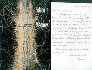 Seller image for Palace of Memory. (Signed, handwritten letter from Donna Brookman to Peter Selz laid in). for sale by Wittenborn Art Books