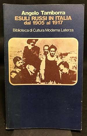 Immagine del venditore per Esuli Russi in Italia dal 1906 al 1917. venduto da Libreria antiquaria Dedalo M. Bosio