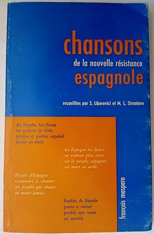 Image du vendeur pour Chansons de la nouvelle rsistance espagnole mis en vente par Librera Ofisierra