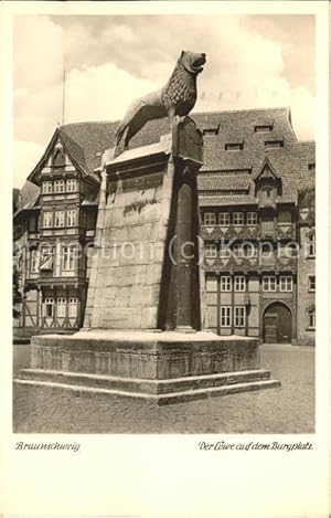 Braunschweig Der Löwe auf dem Burgplatz