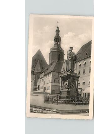 Eisleben Lutherstadt Markt Lutherdenkmal x