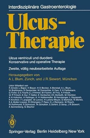 Bild des Verkufers fr Ulcus-Therapie : Ulcus ventriculi und duodeni: Konservative und operative Therapie zum Verkauf von AHA-BUCH GmbH