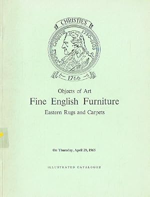 Christies April 1965 Objects of Art & Fine English Furniture, Eastern Rugs and C