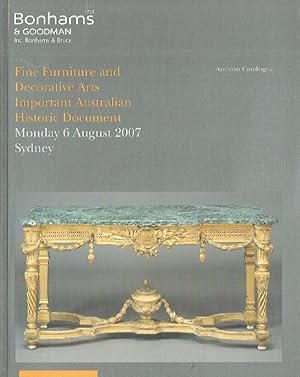 Bonhams & Goodman August 2007 Furniture & Decorative Arts Important Australian H