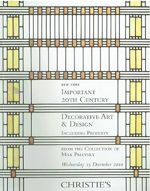 Christies December 2010 Important 20th Century Decorative Art & Design Coll. Max